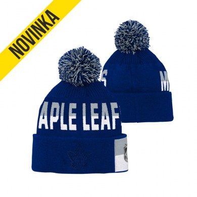 NHL, Zimná, čiapka, FACE, OFF, JACQUARD, KNIT, TORONTO, MAPLE, LEAFS, JR